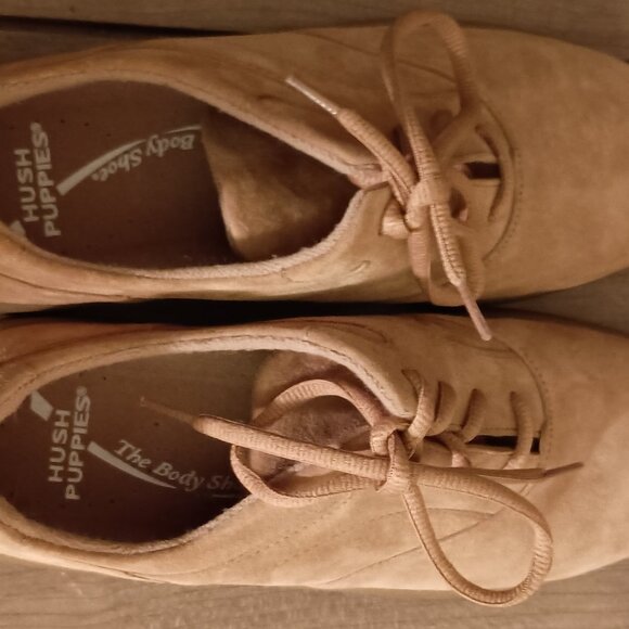 Hush Puppies Women Tan Suede Leather 56424 Lace Up Shoes Size 8M - Picture 8 of 10